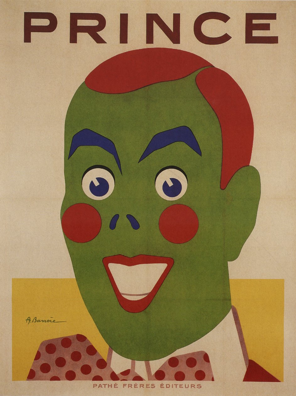 Prince, plakat for Pathe Cinema (1912-1913) (plakat) av Adrien Barrere