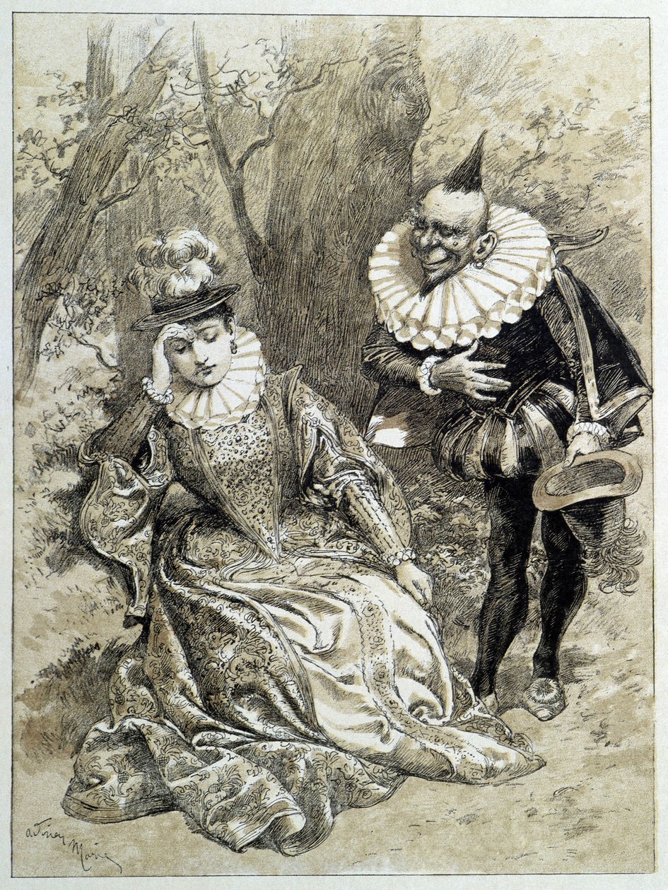 Riquet à la Houppe - i "" Fairy Tales"" av Charles Perrault, illustrasjoner av Adrien Marie av Adrien Emmanuel Marie