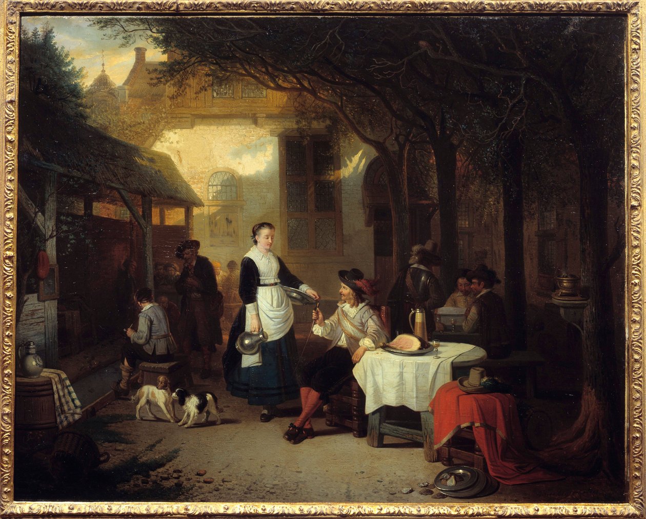 En gentleman i et vertshus fra 1600-tallet Maleri av Adriaan de Braekeleer (1818-1904) 1868 Søn. 0,74x0,92 m Paris, Musee d