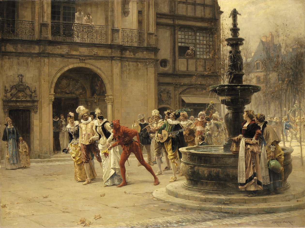 Karnevalsprosesjonen av Adrien Moreau