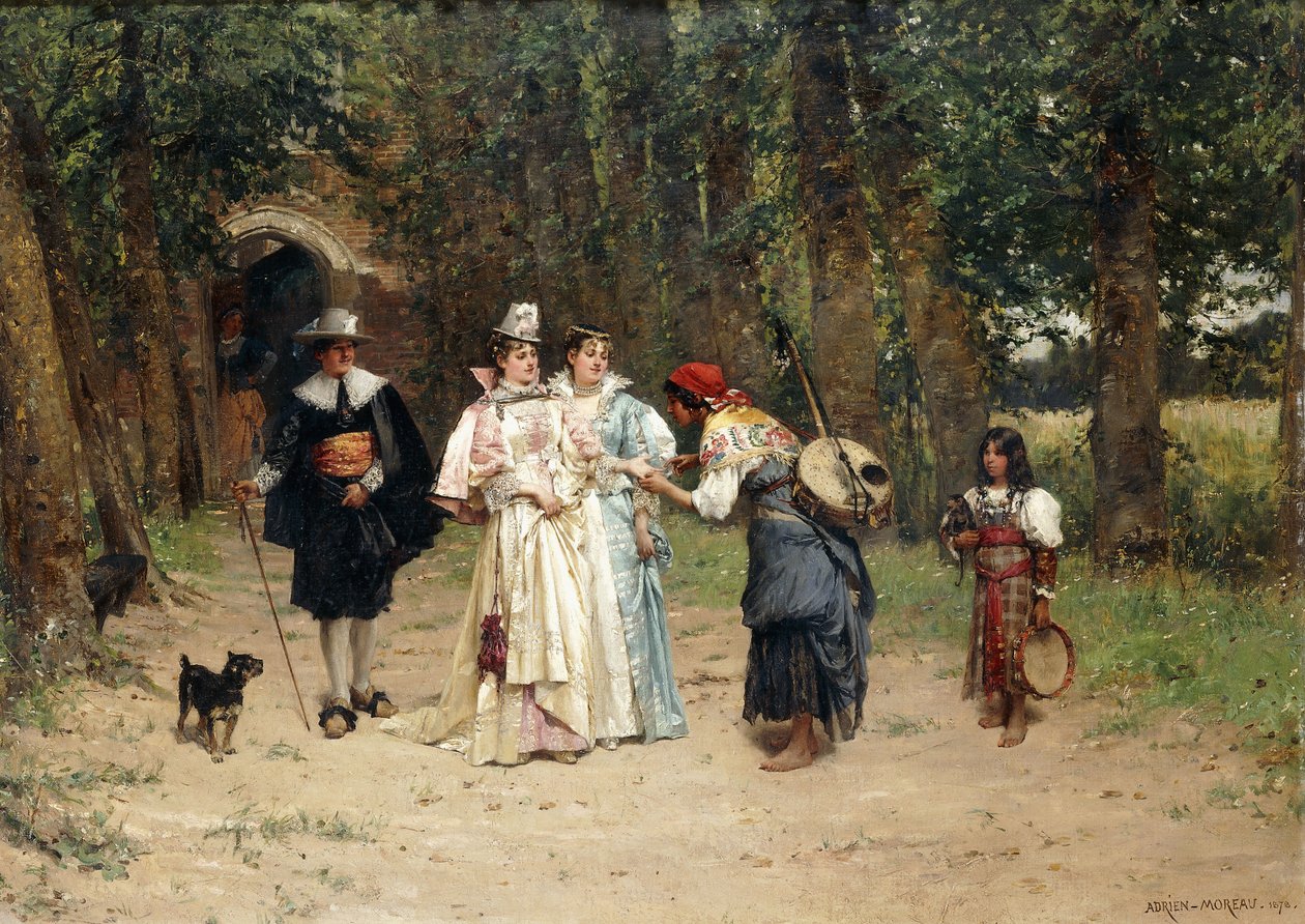 Spåmannen, 1878 av Adrien Moreau
