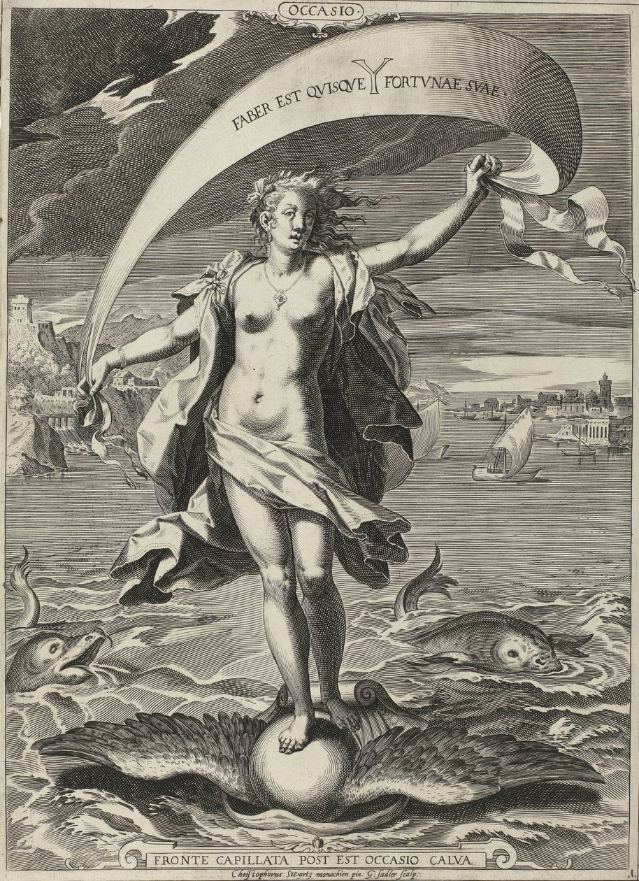 Gelegenheid / Mulighet Anledning (tittel på objekt) av Egidius  Sadeler (II)
