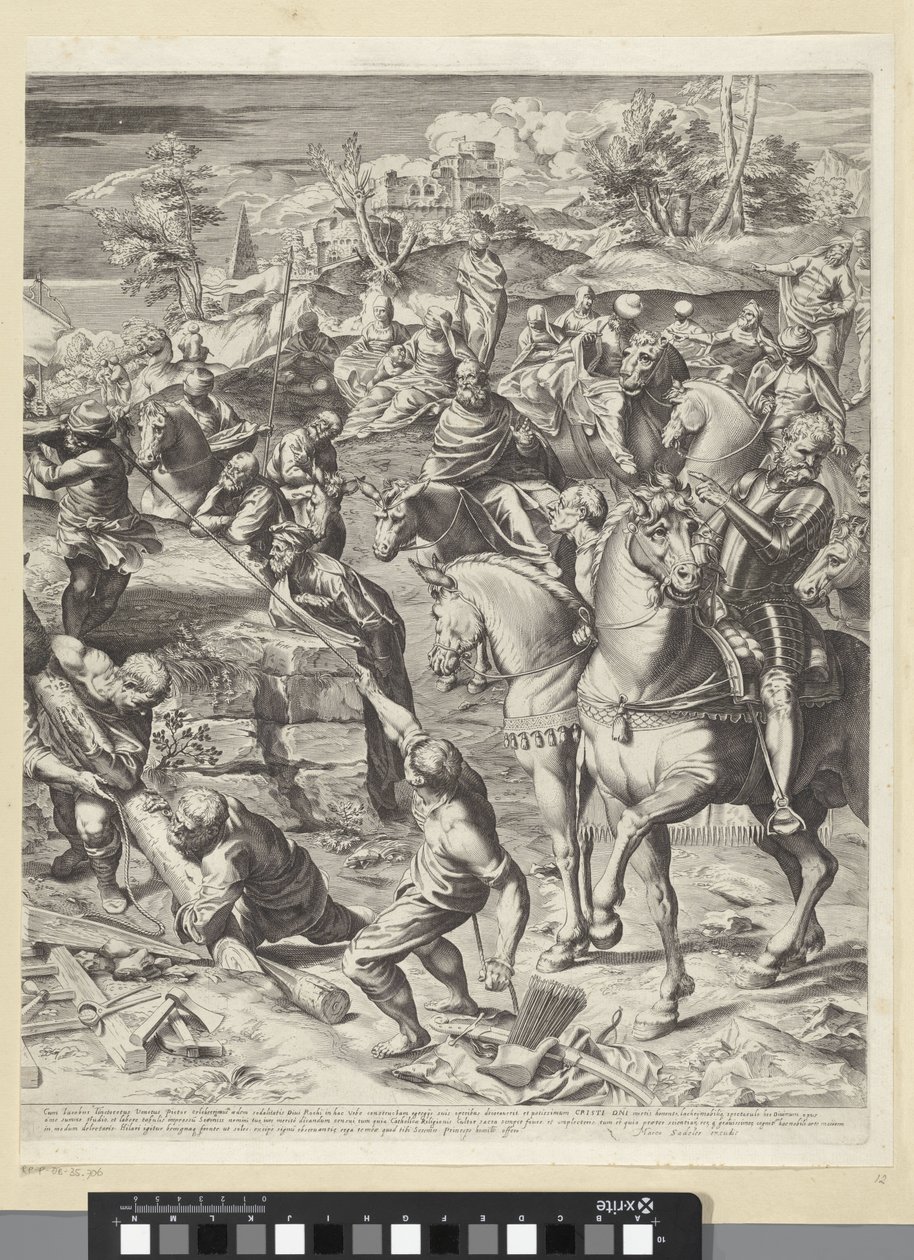 Kristi korsfestelse (høyre del) av Egidius  Sadeler (II)