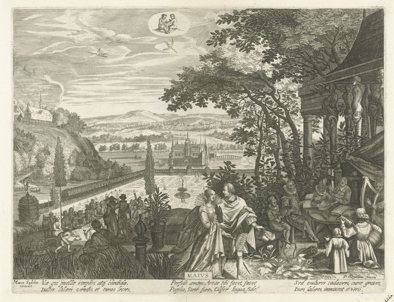 Kan Maivs (tittel på objekt) De tolv månedene (serietittel) av Egidius  Sadeler (II)