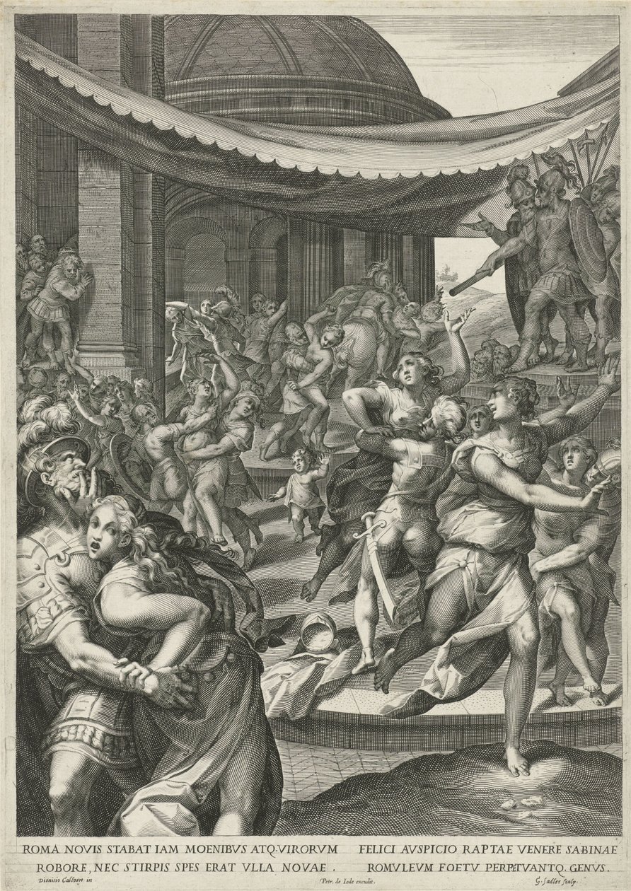 Sabine Virgin Robbery av Egidius  Sadeler (II)