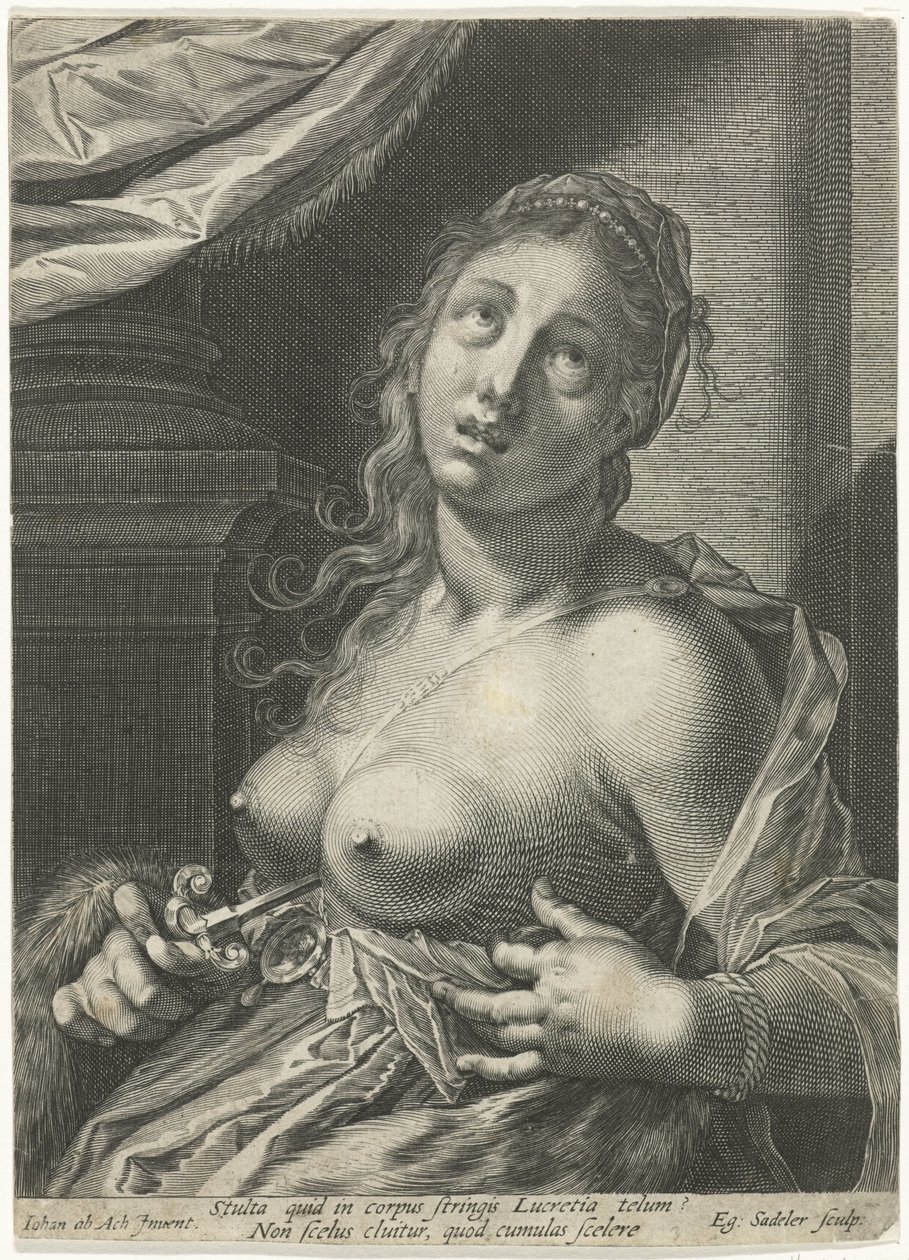 Lucretias selvmord av Egidius  Sadeler (II)