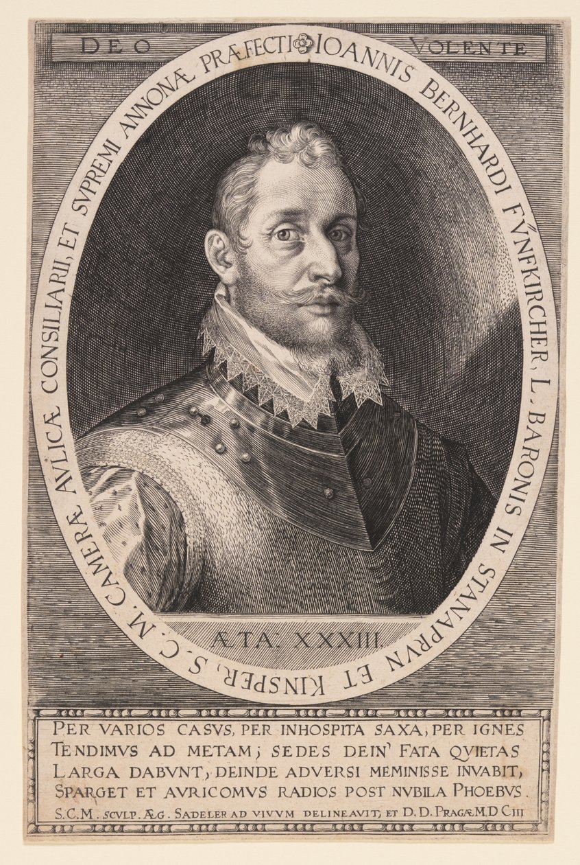 Johannes Bernhardt Fünfkircher, baron av Stanaprun av Aegidius Sadeler II
