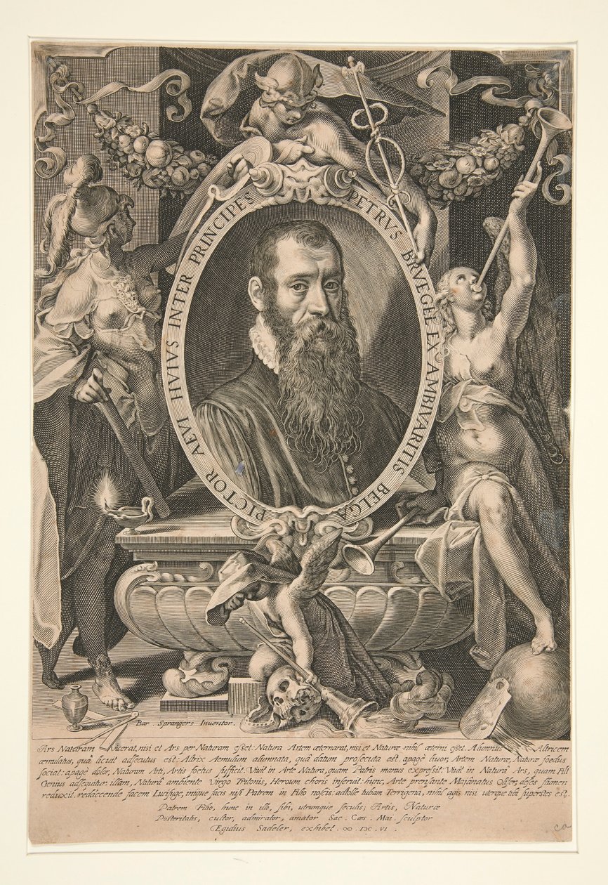 Portrett av Peter Brueghel den yngre av Aegidius Sadeler II