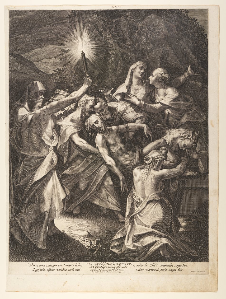 Gravleggingen av Aegidius Sadeler II