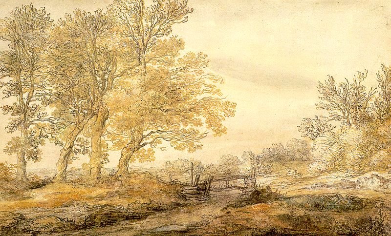 Gjeter med kyr ved en elv av Aelbert Cuyp