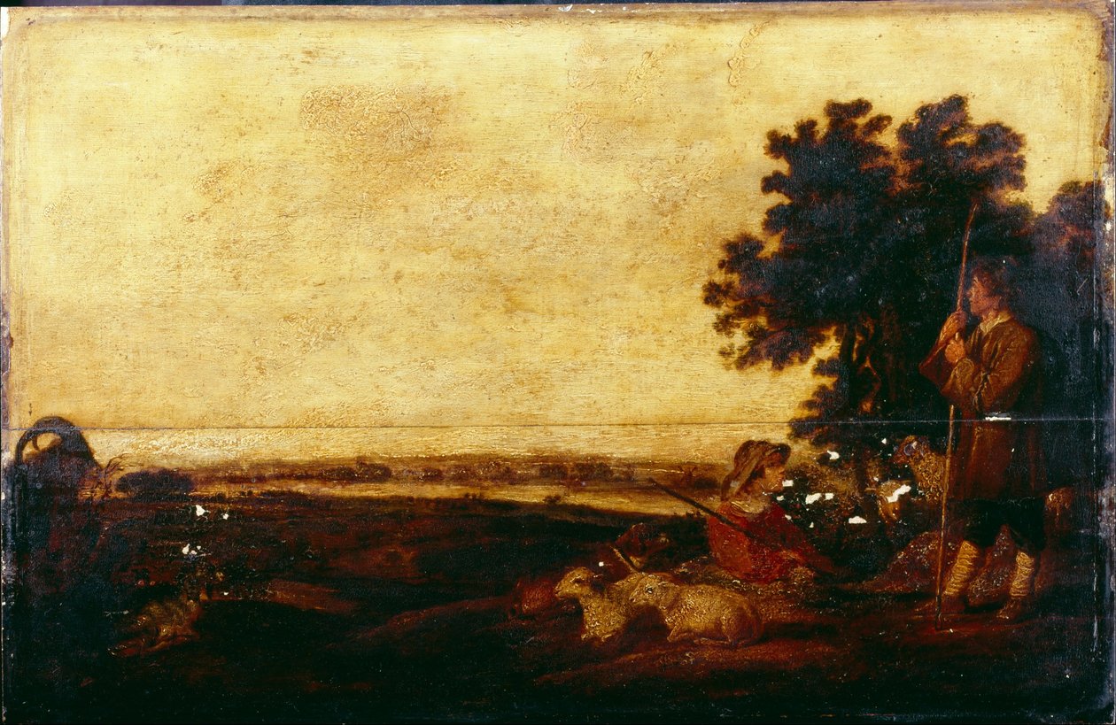 Landskap med hyrder av Aelbert Cuyp