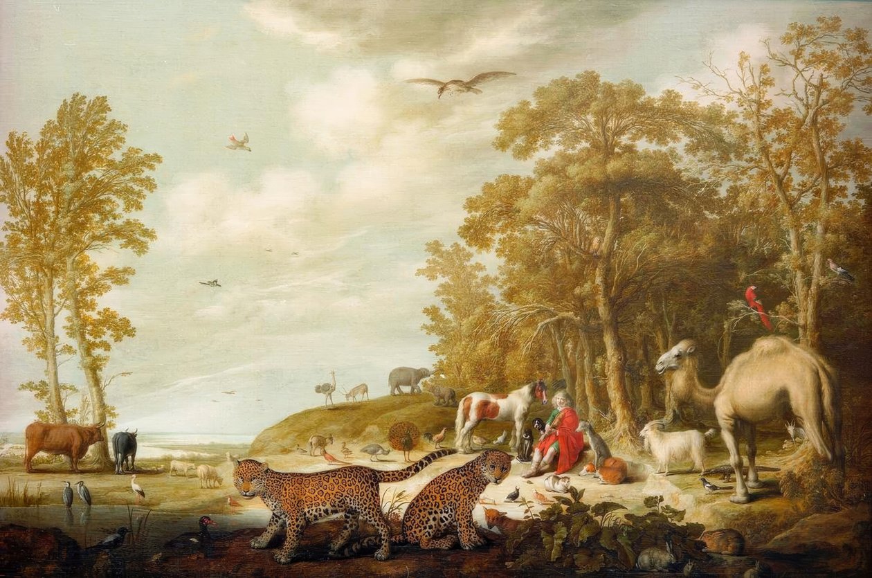 Orfeus med dyr i et landskap av Aelbert Cuyp