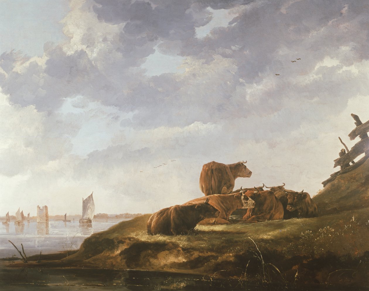 Syv kyr av Aelbert Cuyp