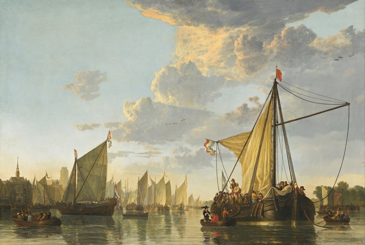Maas på Dordrecht av Aelbert Cuyp