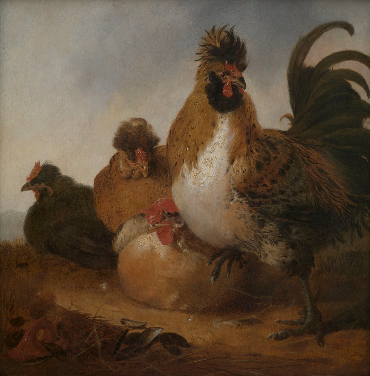 Hane og høner av Aelbert Cuyp