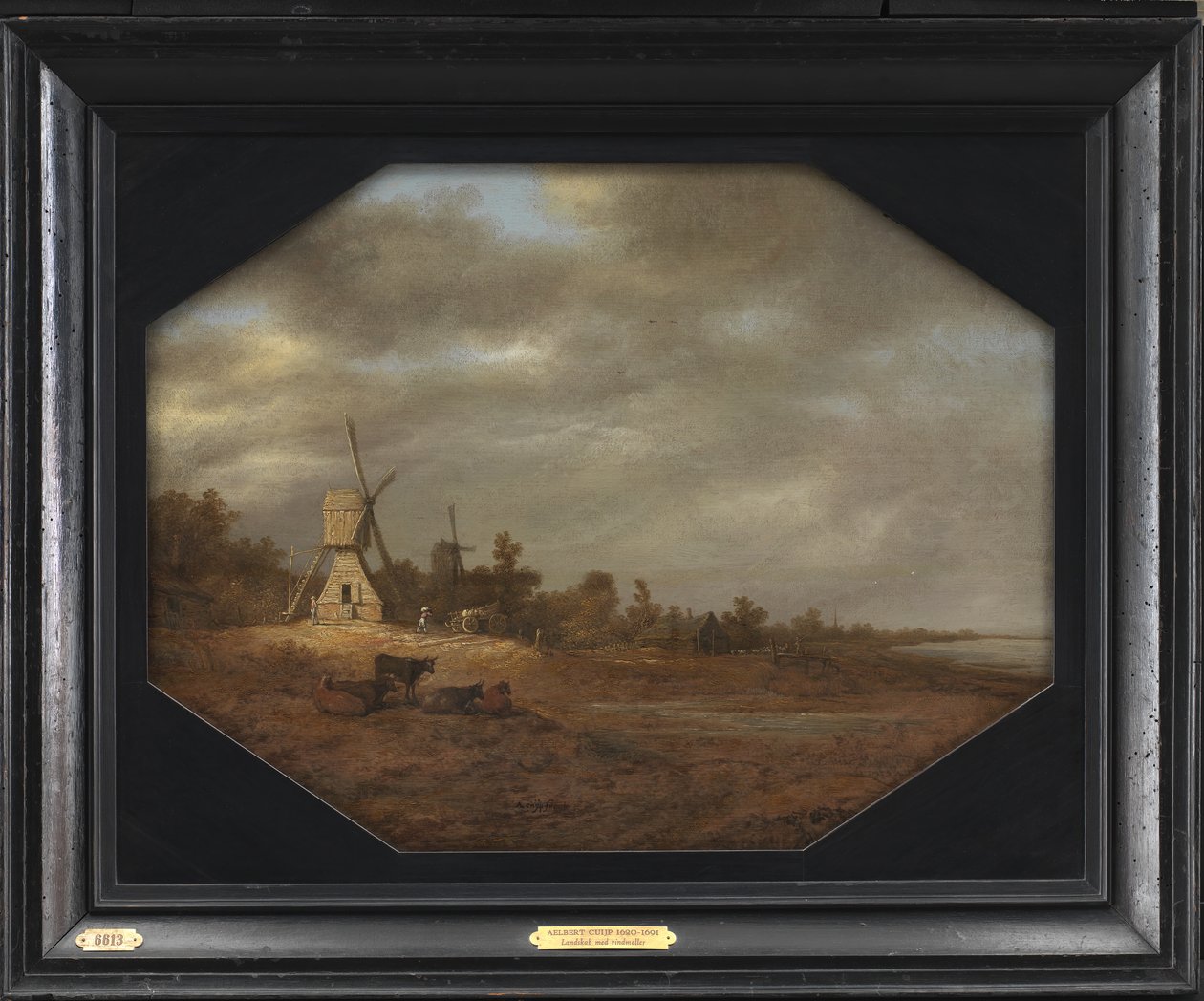 Landskap med vindmøller av Aelbert Cuyp