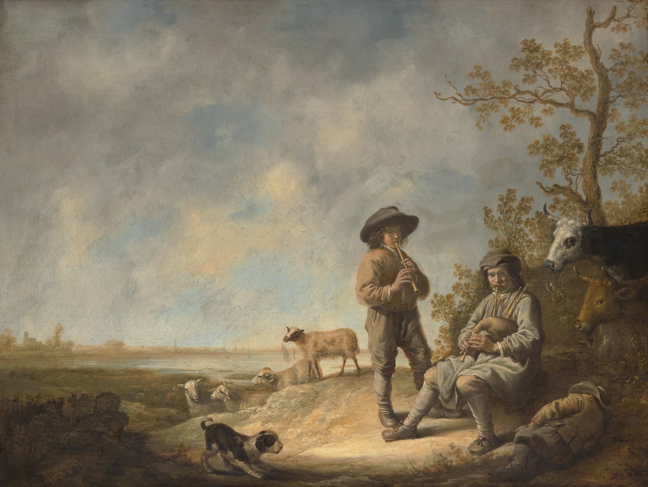 Piping Shepherds, ca. 1643-44. av Aelbert Cuyp