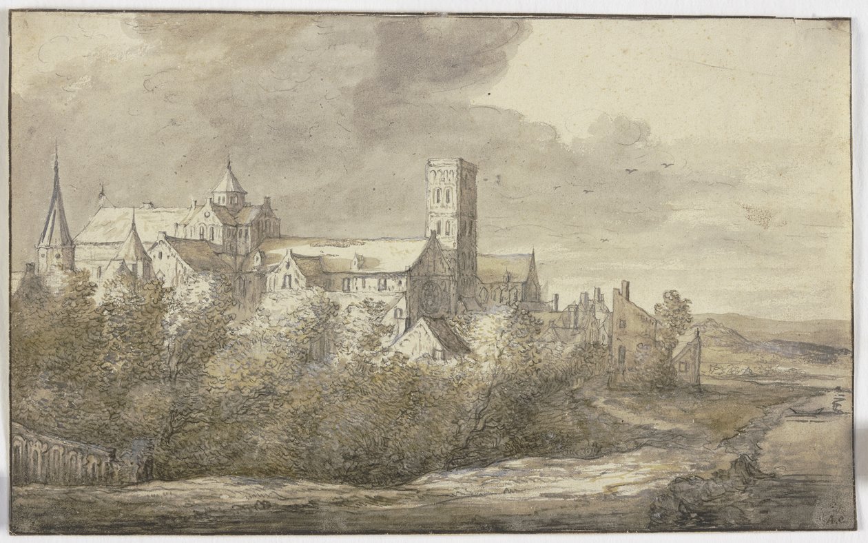 St. Mariakirken i Utrecht av Aelbert Cuyp