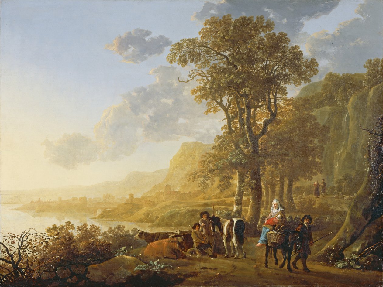 Flukten til Egypt av Aelbert Cuyp