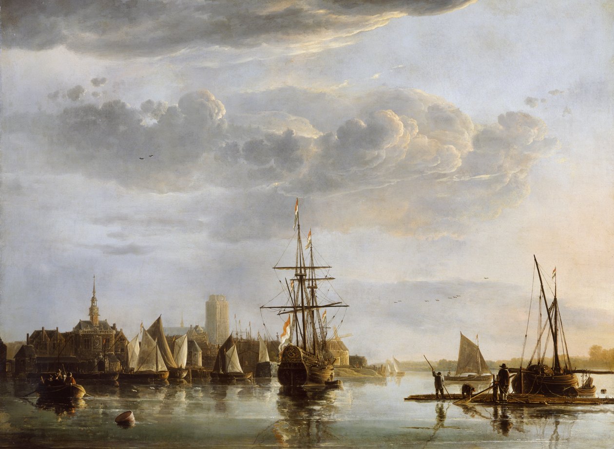 Utsikt over Dordrecht, ca. 1652-53 (olje på lerret) av Aelbert Cuyp