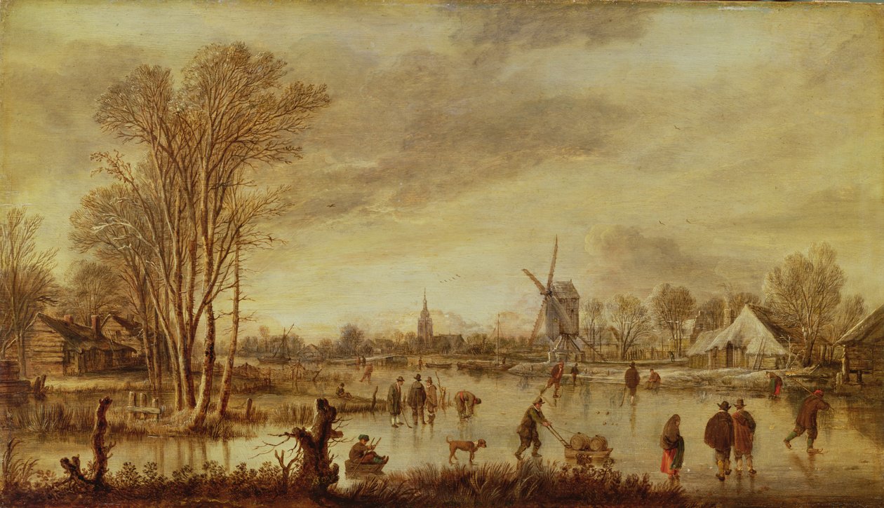 En elv om vinteren av Aert van der Neer