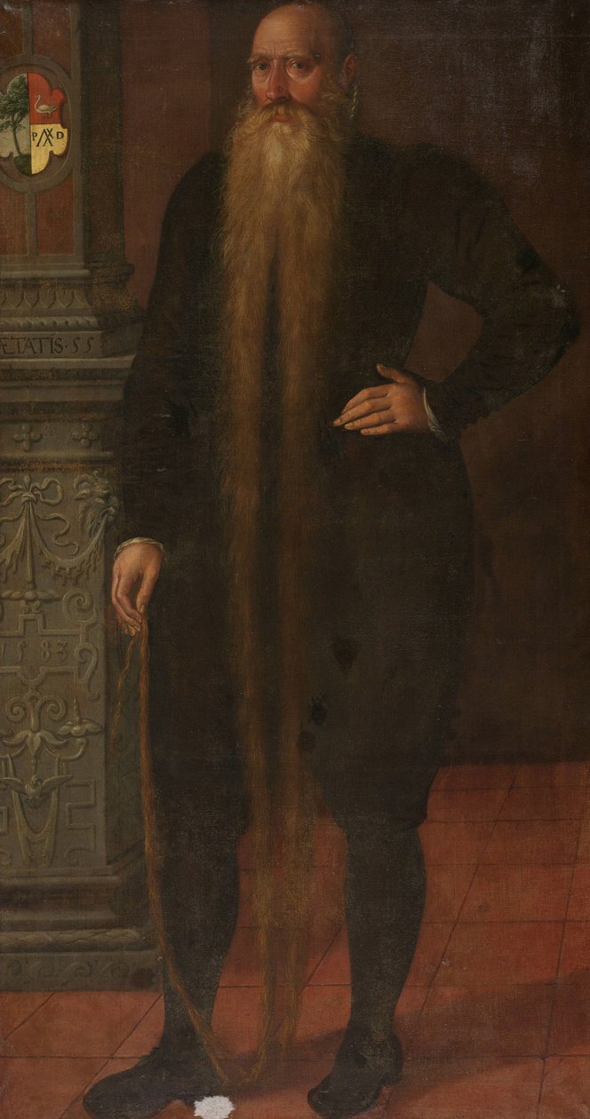 Portrett av Pieter Dircksz, kalt Long Beard, rådsmedlem av Orphan Chamber i Edam av Aert Pietersz. (attributed to)