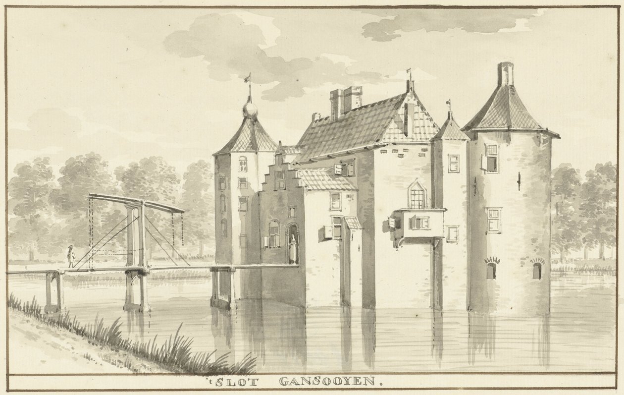 Slottet Gansoyen ved Drongelen 