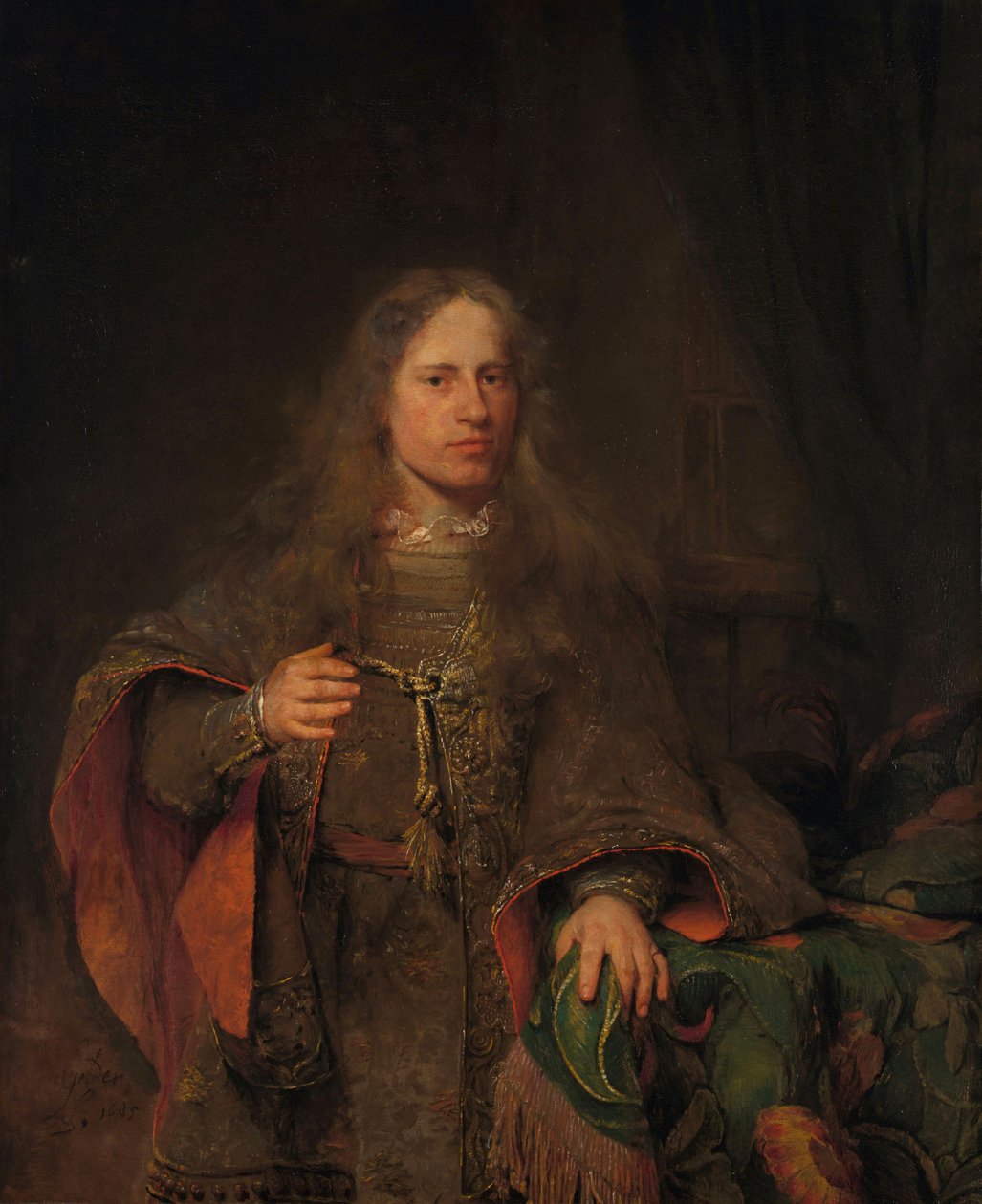 Portrett av Ernest de Beveren (1660-1722), Lord of West-IJsselmonde og De Lindt av Aernt de Gelder