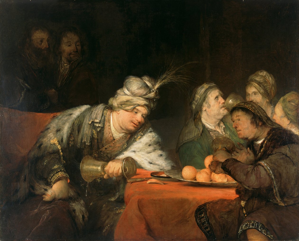 Banketten til Ahasverus, 1680-tallet av Aernt de Gelder