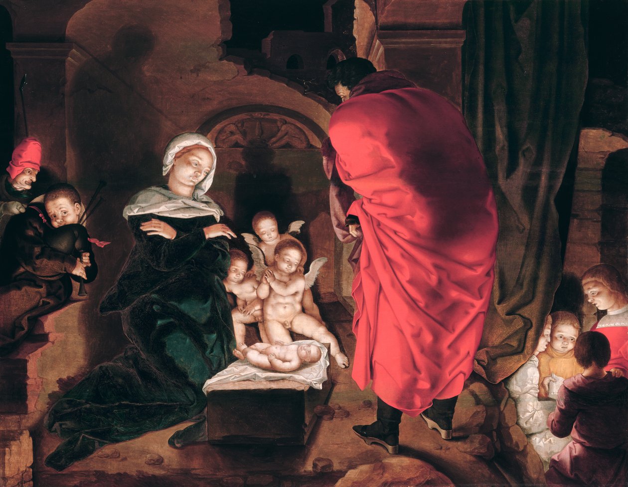 julaften av Aertgen Claesz van Leyden