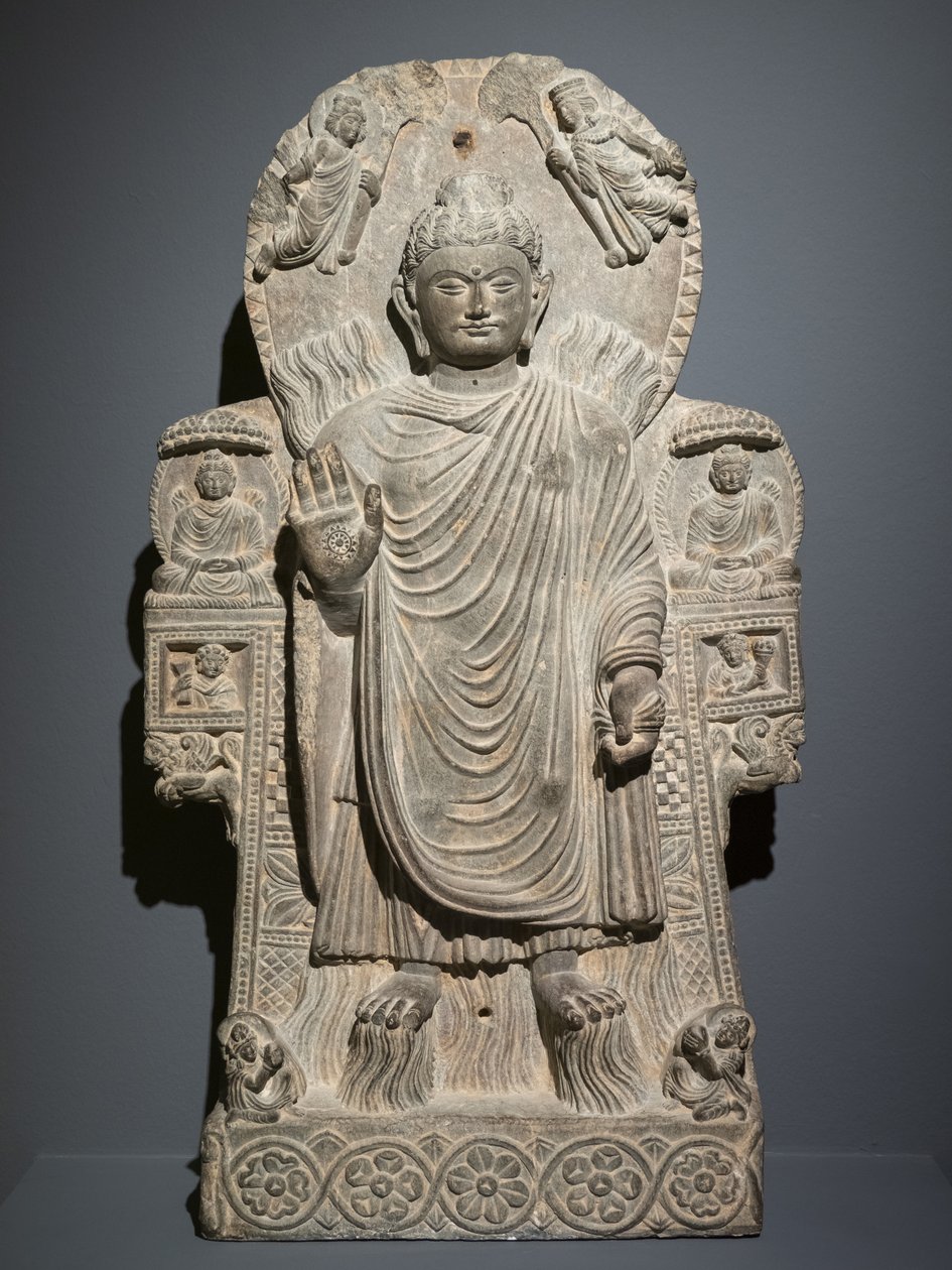 Buddha med det store miraklet av Afghan School