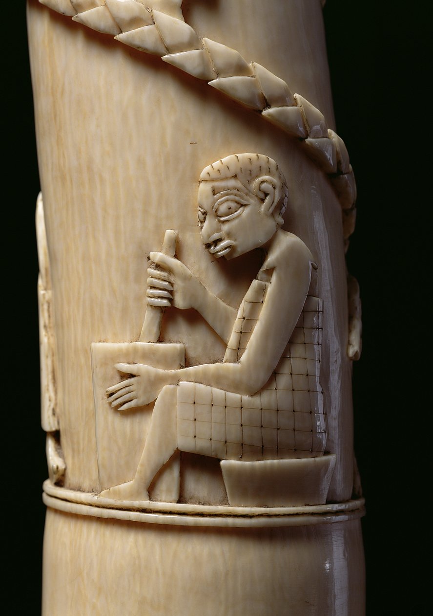 Utskåret brosme, Kongo elfenbensdetalj av 223943 av African