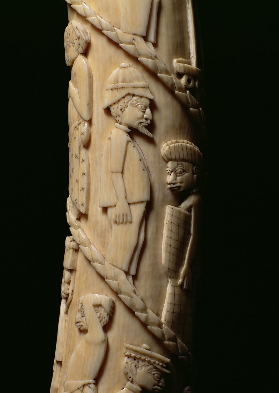 Utskåret brosme, Kongo elfenbensdetalj av 223943 av African