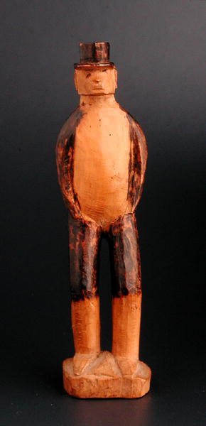 Stående figur av en europeisk mann, Sørøst-Afrika, sent på 1800-tallet (tre) av African