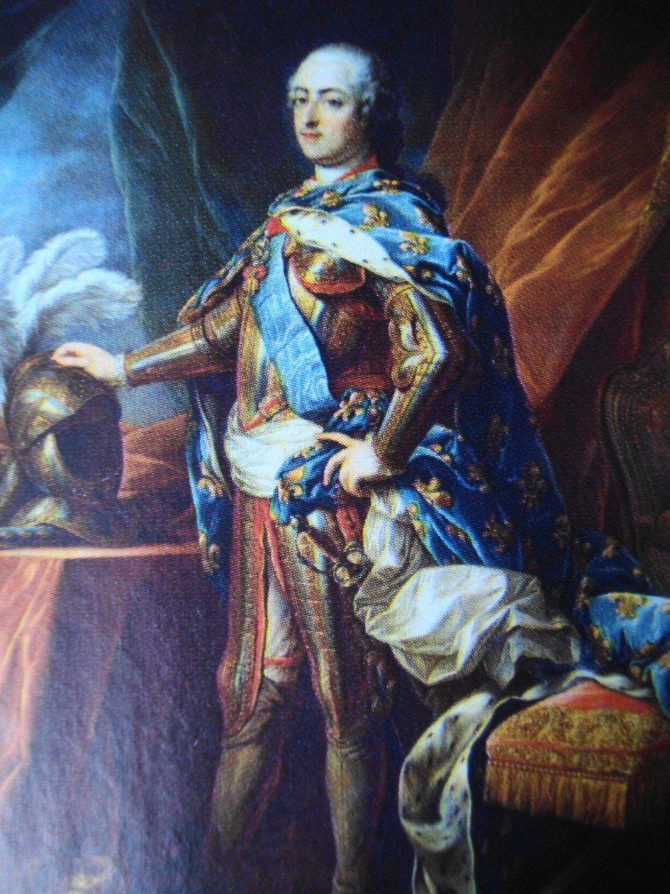 Portrett av Louis XV av Frankrike (1710-1774) av Charles Amedee Philippe van Loo