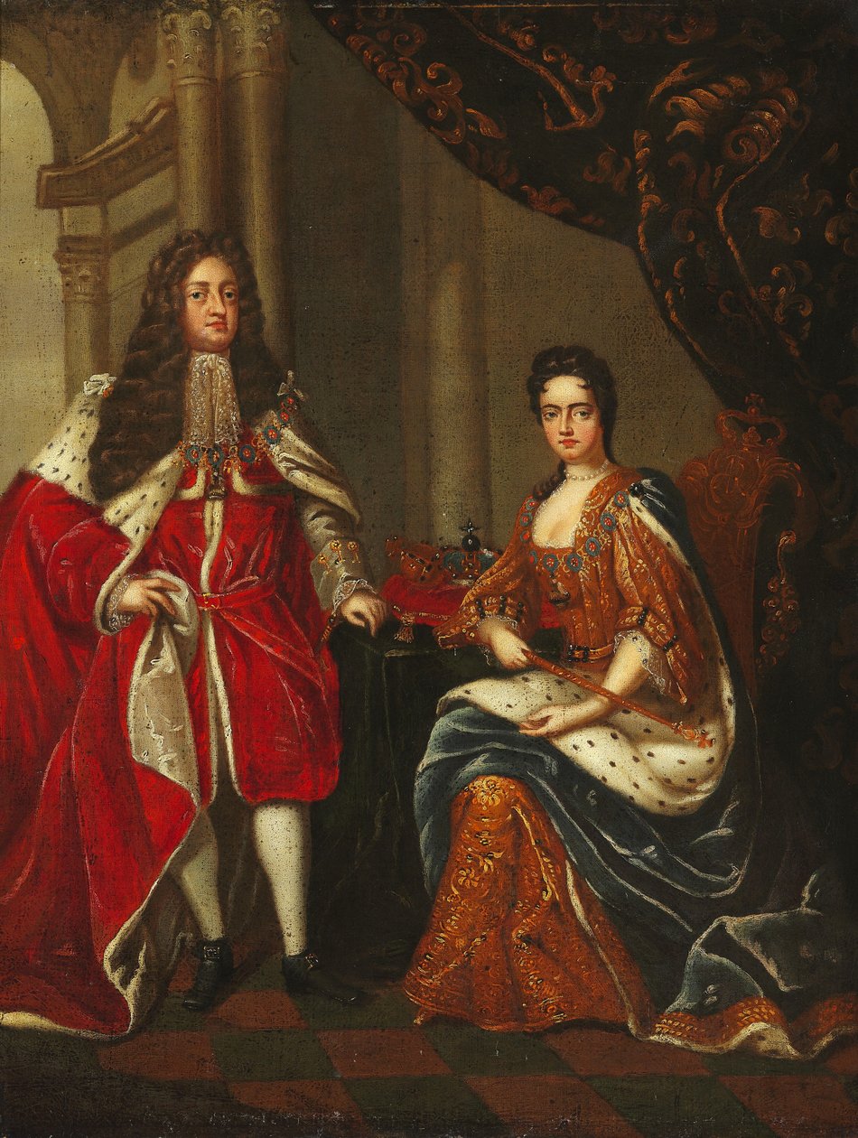 Portrett av dronning Anne av England og George Prince av Danmark av Charles Boit