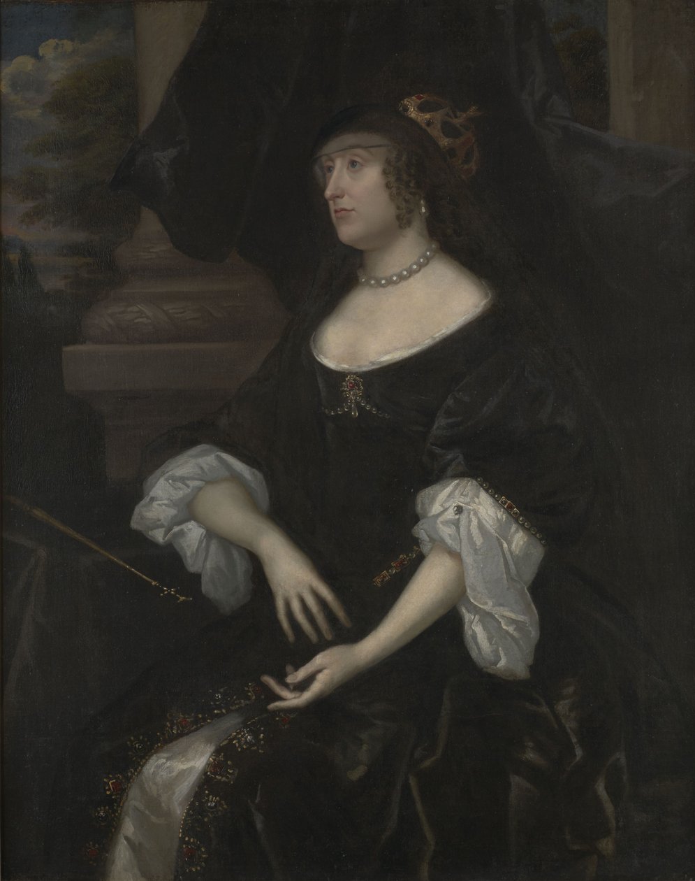 Portrett av Elizabeth Stuart, dronning av Böhmen (1596-1662) av After Gerard van Honthorst