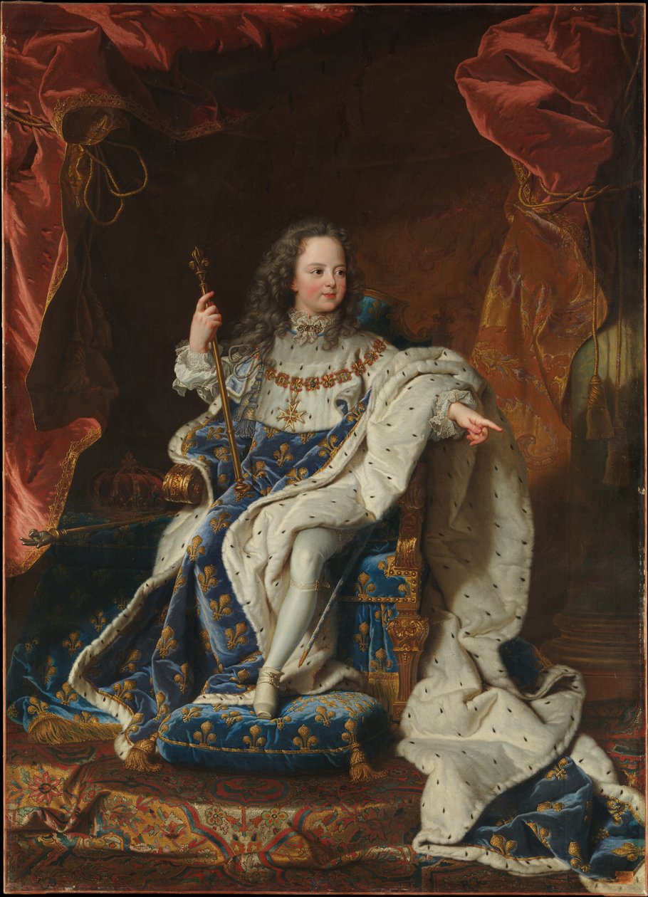 Louis XV av Frankrike, barn av After Hyacinthe Rigaud