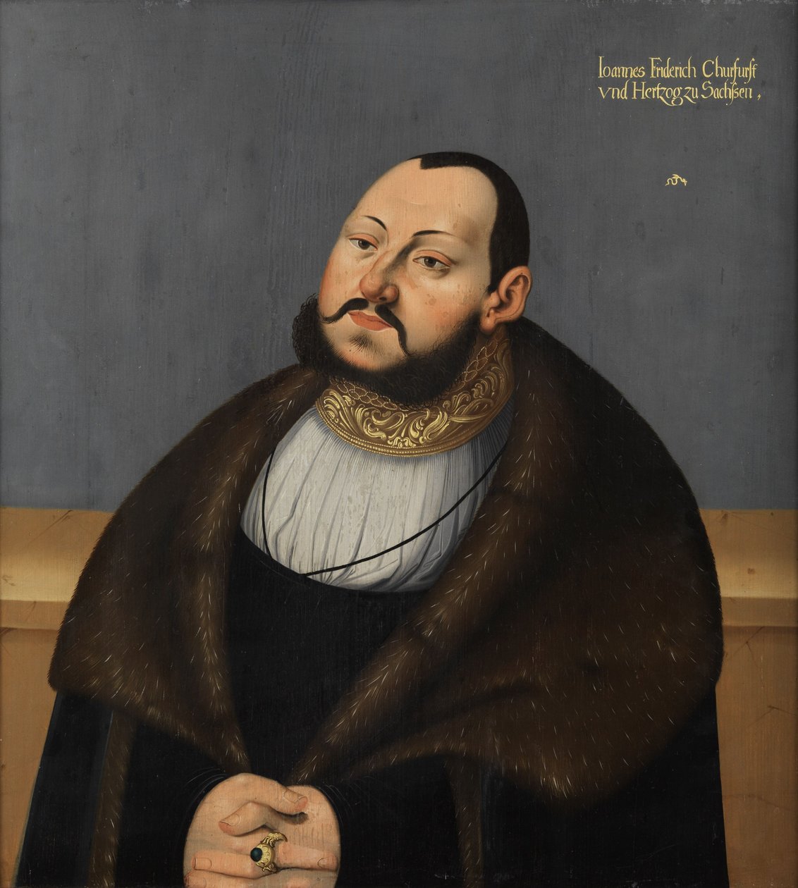 Kurfyrst Johann Friedrich av Sachsen av after Lucas Cranach the Elder