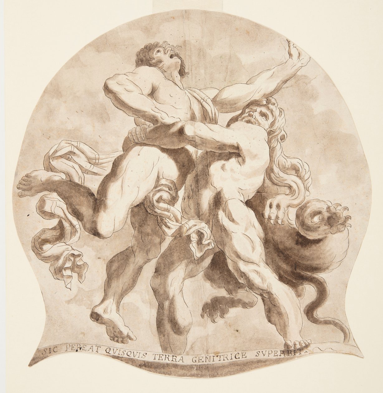 Hercules og Antaeus av After Annibale Carracci