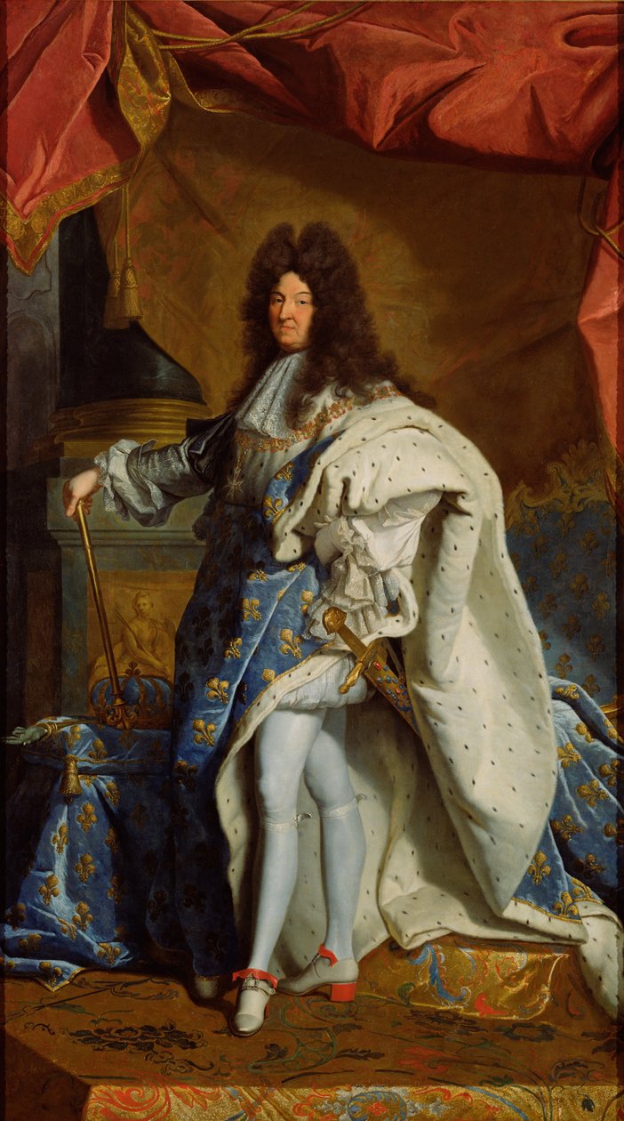 Portrett av Ludvig XIV av After Hyacinthe Rigaud