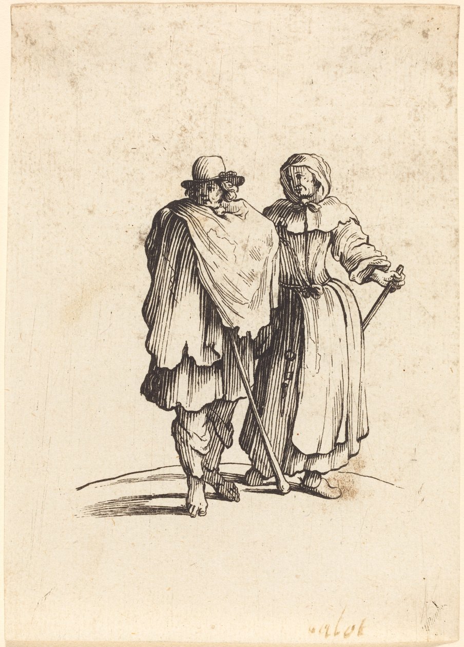Tiggerpar av After Jacques Callot