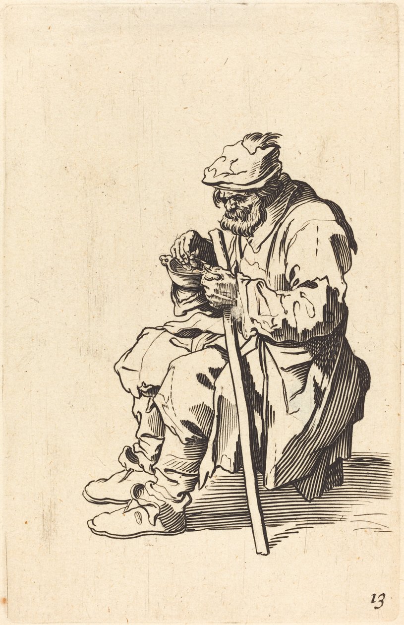 Tigger spiser av After Jacques Callot