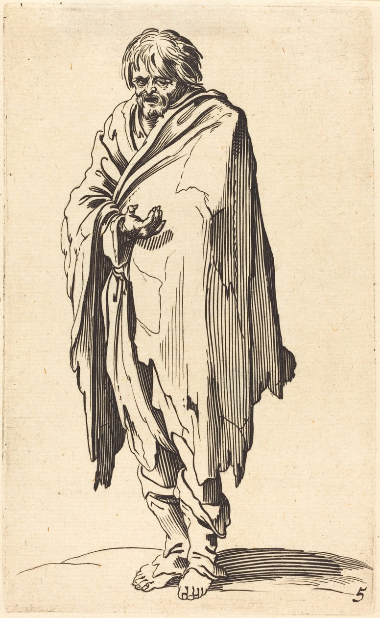 Tigger med bare hode og føtter av After Jacques Callot