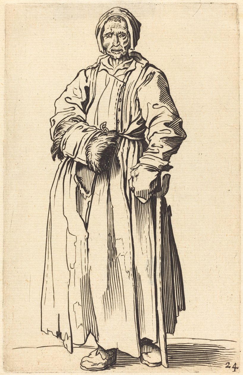 Enøyd kvinne av After Jacques Callot