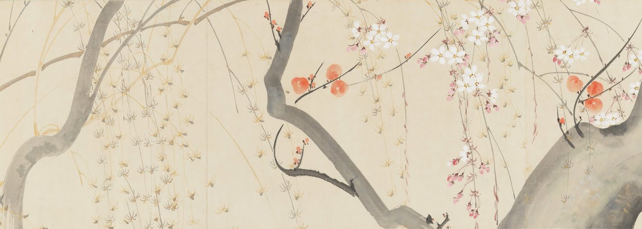 Blomster av de fire årstider, 1815. av after Sakai Hōitsu