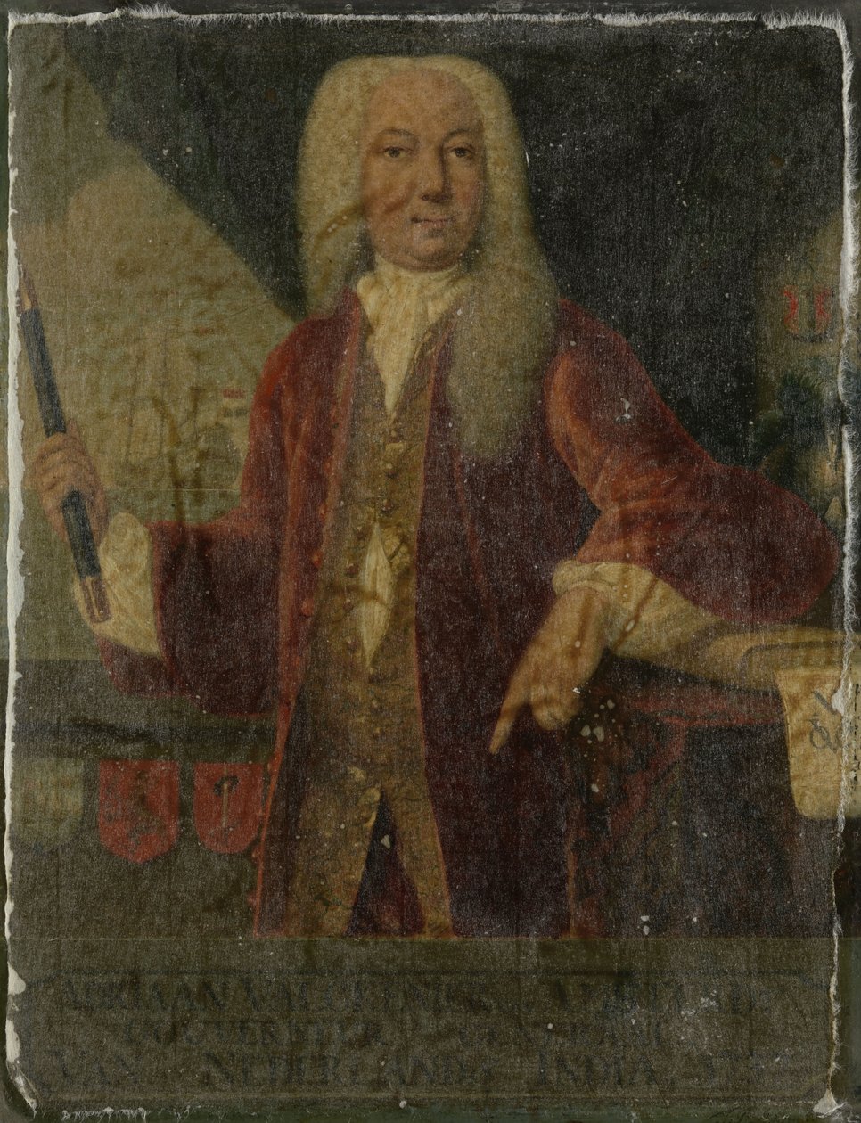 Portrett av Adrian Valckenier. olje på kobber. høyde: 34 cm (13,3 tommer); bredde: 26,5 cm (10,4 tommer). Amsterdam, Rijksmuseum Amsterdam. av After Theodorus Justinus van Rheen