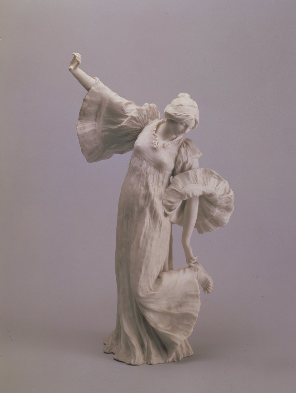 Danser, fra et bord i midten, Sevres, 1900 (kjeks) av Agathon Leonard