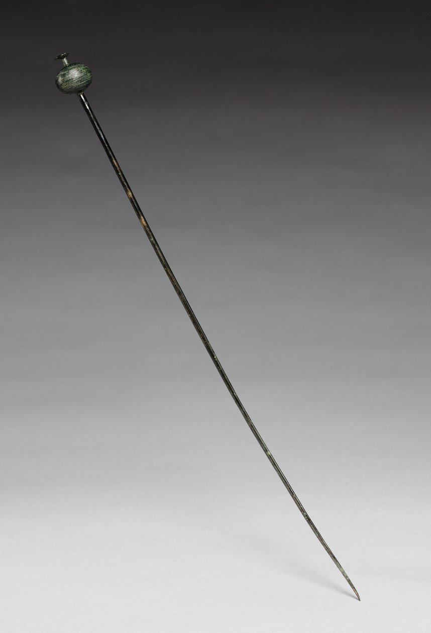 Garment Pin, ca. 1400 f.Kr. (støpt og smidd bronse) av Age Bronze