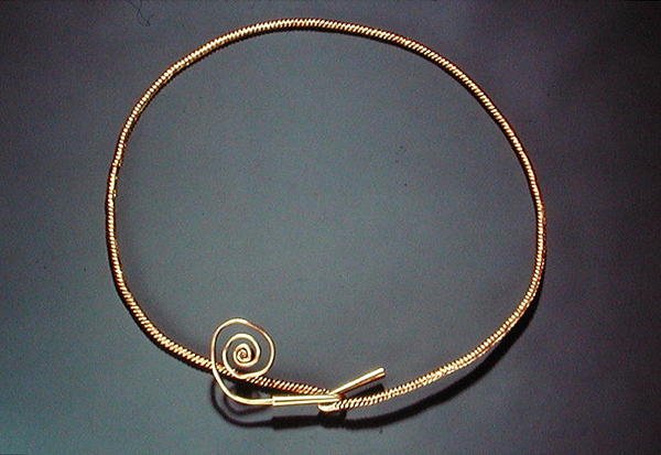 Torc, fra Tara, County Meath, middels bronsealder av Age Bronze